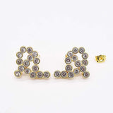 Women's CZ Pendant & Earrings Set, Pearl Bracelet Clasp