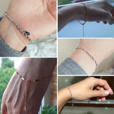Rose Bangle Hand Chains Kpop Jewellery Twist Bracelet For Women