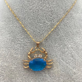 Women's Crab Zircon Pendant Necklace