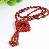 Women's Agate Sweater Chain Long Necklace Spring Jewelry Necklace