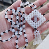 Women's Agate Sweater Chain Long Necklace Spring Jewelry Necklace