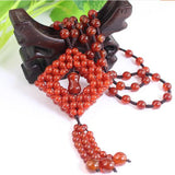 Women's Agate Sweater Chain Long Necklace Spring Jewelry Necklace