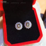 Starlight Gemstone Ear Hooks in 925 Silver - Birthday Gift