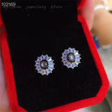 Starlight Gemstone Ear Hooks in 925 Silver - Birthday Gift