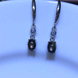 Starlight Gemstone Ear Hooks 925 Silver Birthday Gift