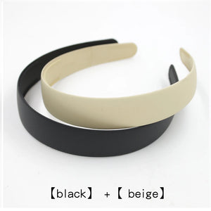 Matte Plastic Wide Edge Hair Clip Non Slip Headband Adult Hair Accessories