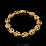 12mm Filled Plated Double Love Heart Bracelets/Bangles Jewelry