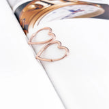 925 Silver Heart Hoop Earrings Women