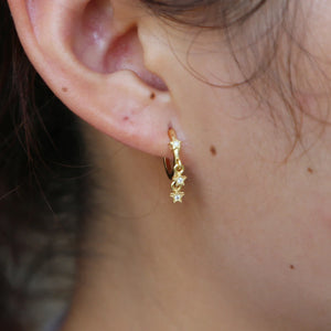 925 Sterling Silver Star Charm Stud Earrings For Women