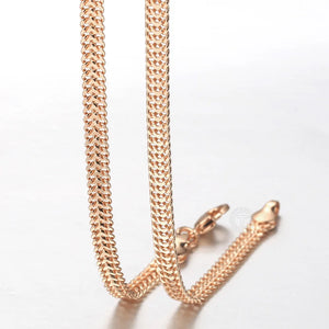585 Rose Foxtail Chain Necklace 4.5mm DCN48A