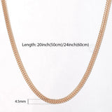 585 Rose Foxtail Chain Necklace 4.5mm DCN48A