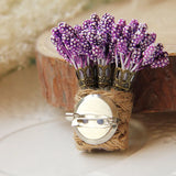 Sweet Love Bridal Wedding Purple Lavender Flower Brooch Pin