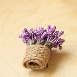 Sweet Love Bridal Wedding Purple Lavender Flower Brooch Pin