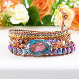 Vintage 3 Strands Wrap Leather Bracelet