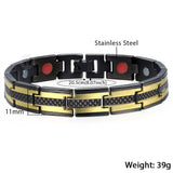 Stainless Steel Link Chain Bracelet Wristband 11mm LKB604