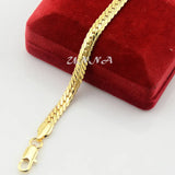 Yellow Snake Chain Bracelet for Women and Men