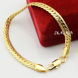 Yellow Snake Chain Bracelet for Women and Men