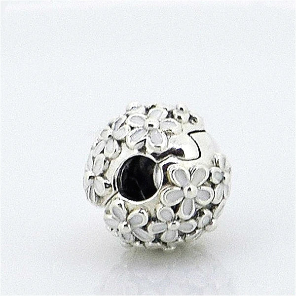Womens Flower Second Jewelry Production DIY Rosary Bracelet Beads Argent