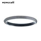 2mm Domed Tungsten Carbide Engagement Ring Brushed Finish