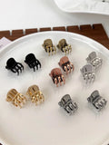 Vintage Metal Small Hair Claws Sweet Mini Bangs Clip Hair Accessories
