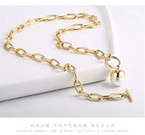 Pearl Pendant Bracelet Exaggerated Chain Lady