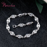 Wommen CZ Adjustable Bling Bracelet RE4712