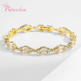 Wommen CZ Adjustable Bling Bracelet RE4712