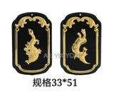 Natural Green Hetian Jade 18K Chinese Dragon Phoenix Pendant Necklace