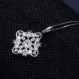 925 Silver Crystal Pendant Necklace Jewelry