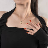 925 Silver Created Moissanite Daily Pendant Necklace For Women