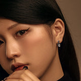 925 Silver Diamond Gemstone Ear Studs Wedding Earrings