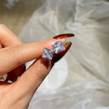 925 Silver Diamond Gemstone Ear Studs