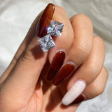 925 Silver Diamond Gemstone Ear Studs