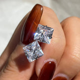 925 Silver Diamond Gemstone Ear Studs