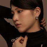 925 Sterling Silver High Carbon Diamonds Gemstone Ear Studs Earrings