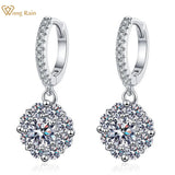925 Silver Dangle Earrings with 0.5CT Diamonds Zircon