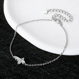 925 Silver VVS1 Moissanite Bracelet Cross Diamond Gemstone Bangle