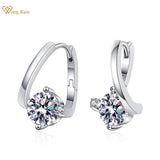 18K Plated 925 Silver 1CT Moissanite Diamond Zircon Earrings