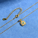 Vintage Emerald Diamond Pendant Necklace 18K Plated 925 Sterling Silver Jewelry
