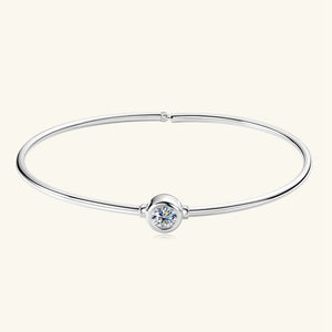 18K Plated 925 Sterling Silver VVS1 3EX D 5MM Real Moissanite Bracelet