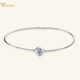 18K Plated 925 Sterling Silver VVS1 3EX D 5MM Real Moissanite Bracelet