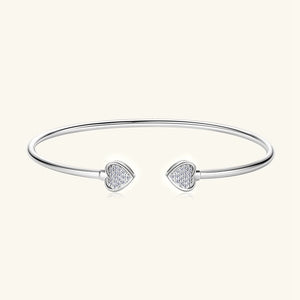 18K Plated 925 Sterling Silver VVS1 Diamond Moissanite Bracelet Bangle