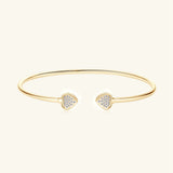 18K Plated 925 Sterling Silver VVS1 Diamond Moissanite Bracelet Bangle