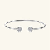 18K Plated 925 Sterling Silver VVS1 Diamond Moissanite Bracelet Bangle