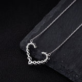Sapphire Heart Necklace - 18K Plated 925 Silver
