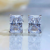 925 Silver 1CT Diamond Wedding Studs Earrings