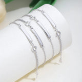 925 Silver Emerald Sapphire Ruby Diamond Bracelet Bangle 18K Plated