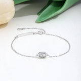 925 Silver Emerald Sapphire Ruby Diamond Bracelet Bangle 18K Plated