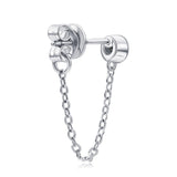 925 Silver D Moissanite Gemstone Earrings 18K Plated