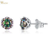 925 Silver VVS1 Moissanite Diamond Studs Earrings
